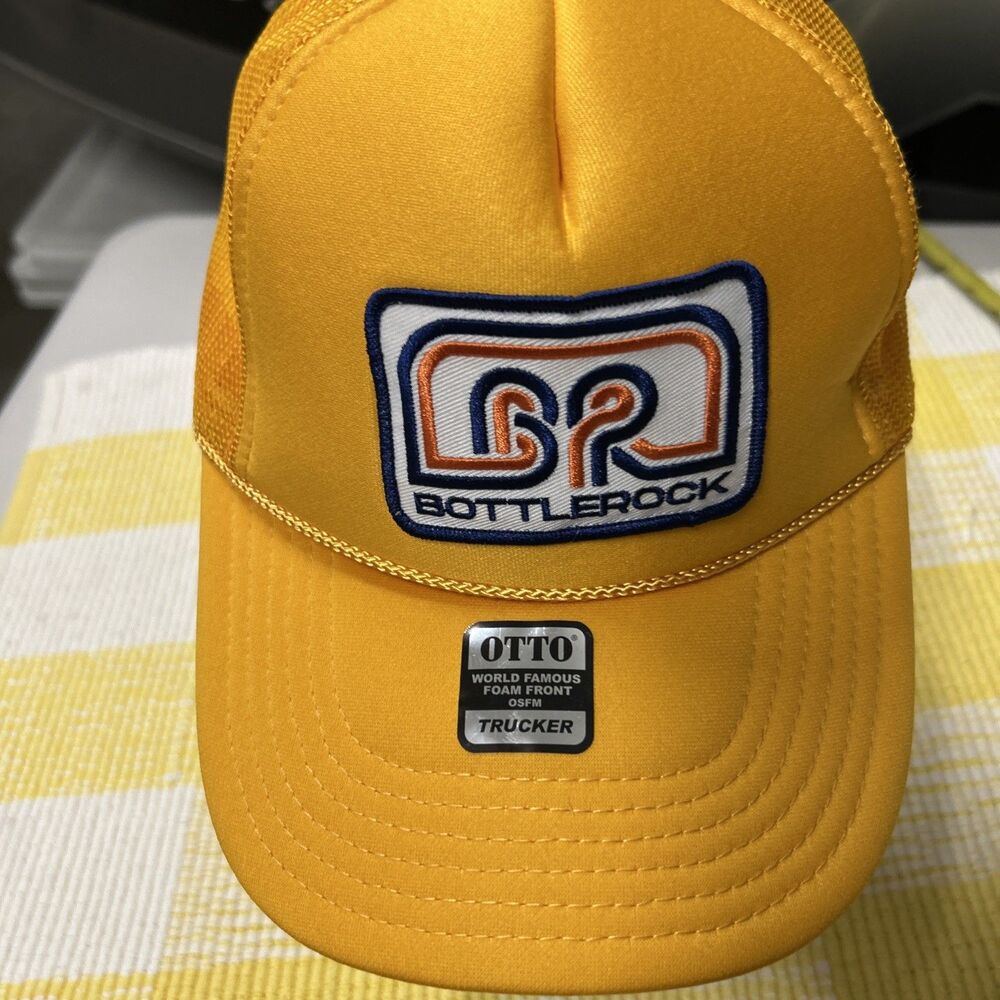 Bottlerock Music Festival Napa Valley Bottle Rock Gold Corded Snapback Hat View 3
